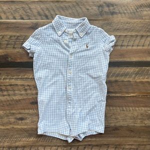Polo Ralph Lauren romper. Size 9 months.